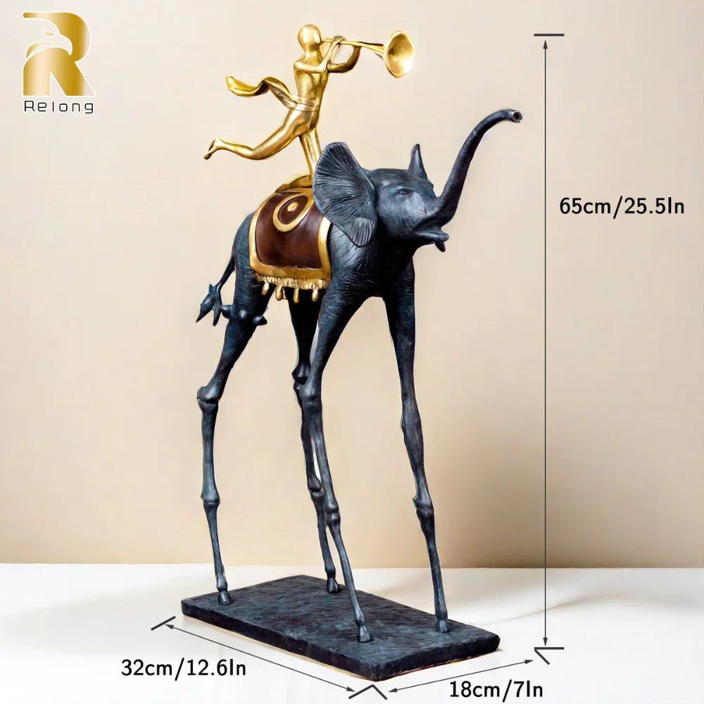 Salvador Dali’s Triumphant Elephant – Bronze Sculpture