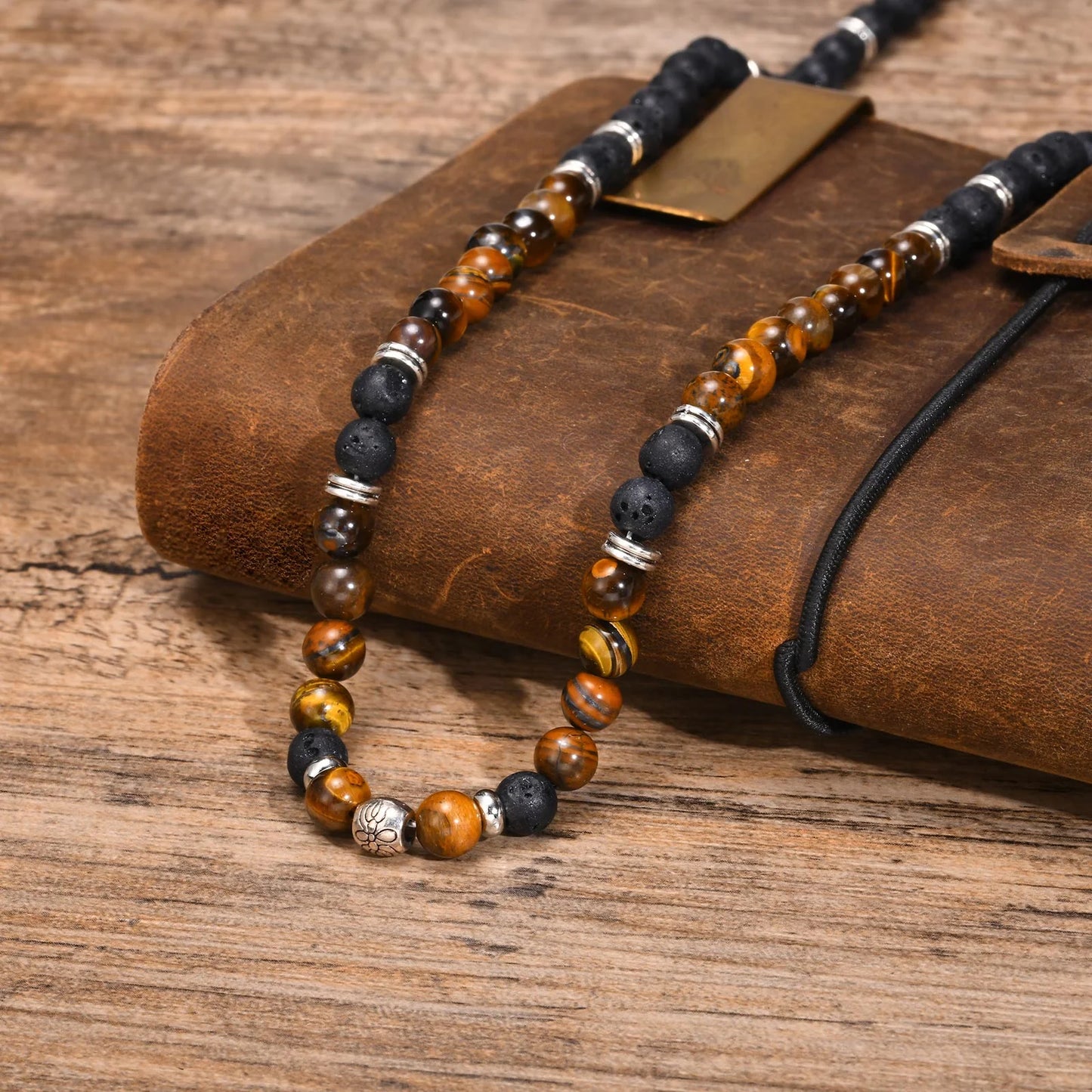 Tiger Eye & Lava Beads