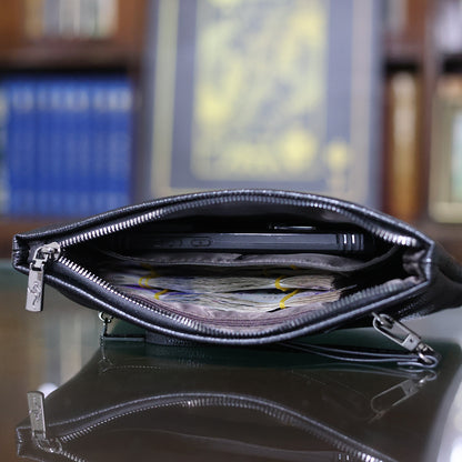 Crocodile Clutch – Embossed Leather Bag