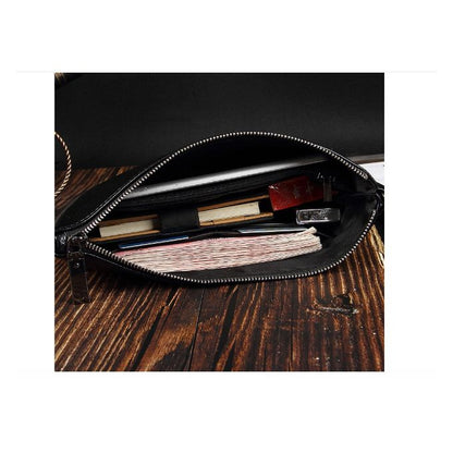 Crocodile Clutch – Embossed Leather Bag