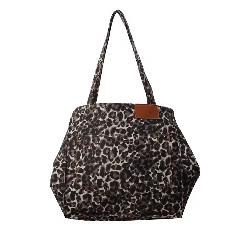 leopard vintage tote