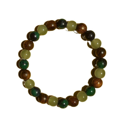 Money Bracelet – Green Aventurine & Tiger Eye