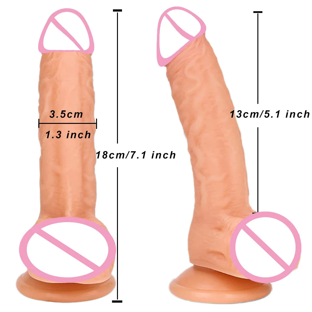 Realistic King Size Dildo