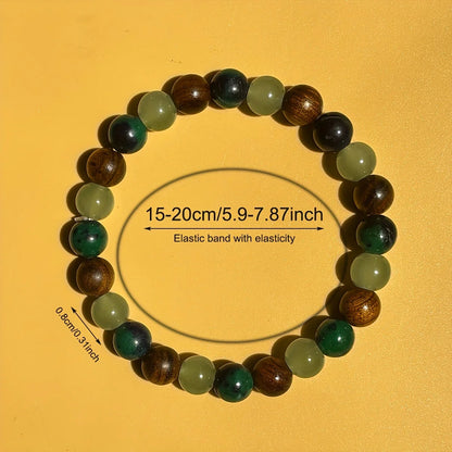 Money Bracelet – Green Aventurine & Tiger Eye