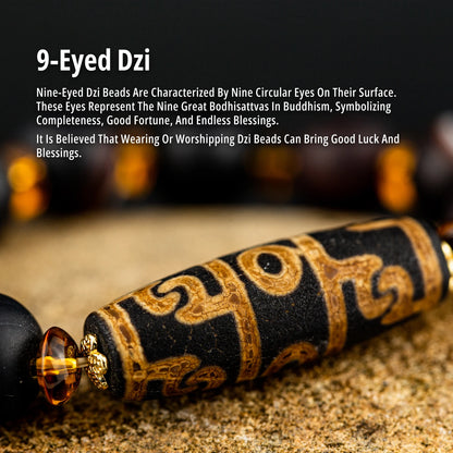 Nine-Eyed Dzi Protection