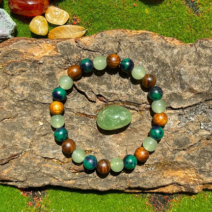Money Bracelet – Green Aventurine & Tiger Eye