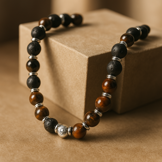 Tiger Eye & Lava Beads