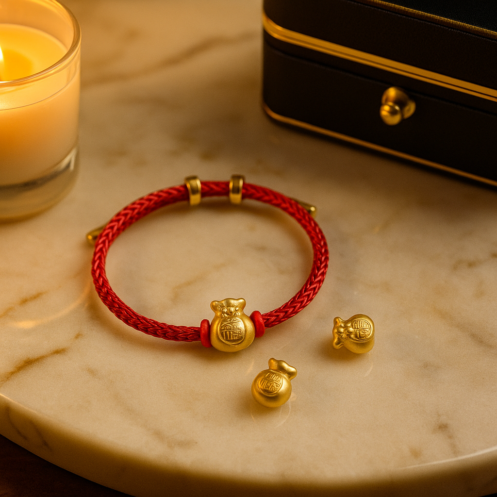 The Lucky Coin Bag — 0.75G 999 Pure 24K Gold
