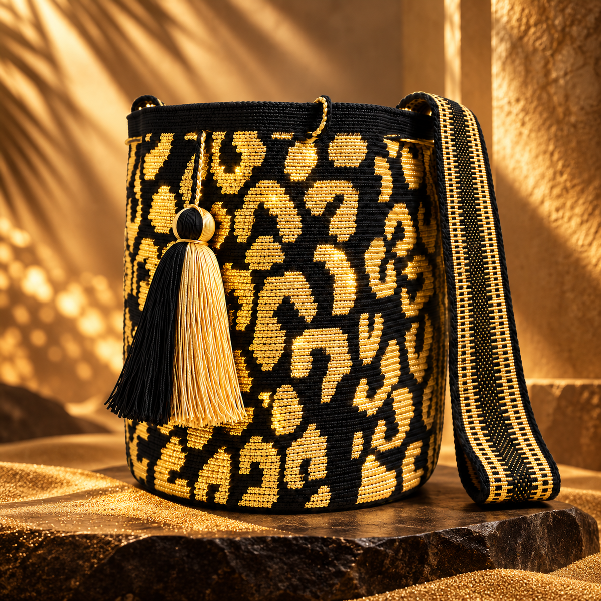 Golden Panther Mochila Wayuú