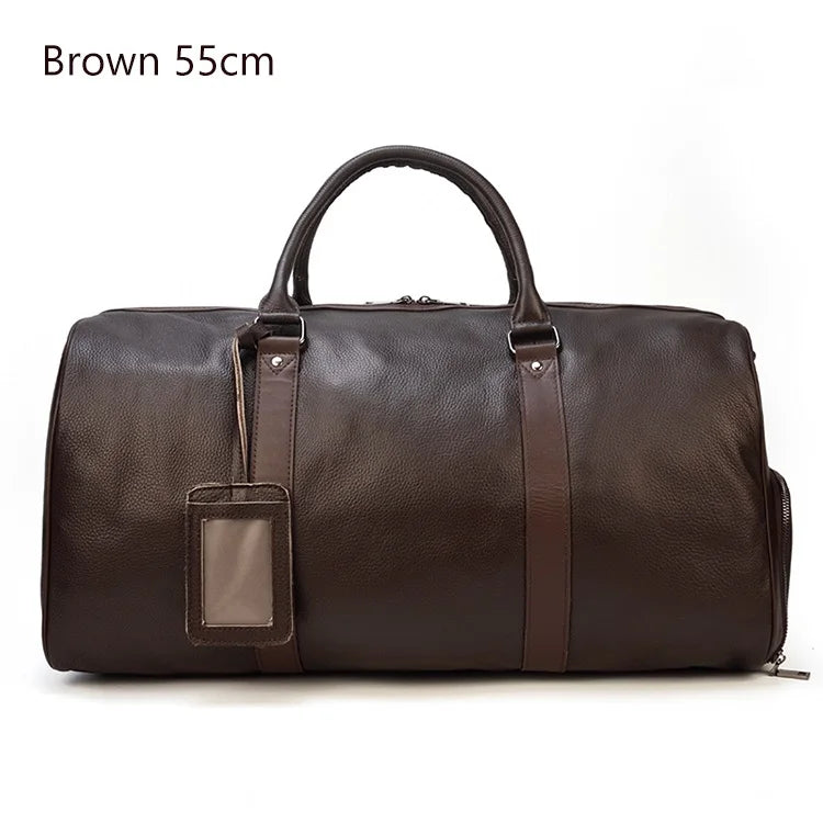 Full-Grain Leather Duffle