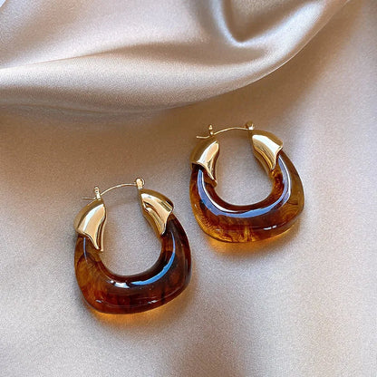 Retro Hoop Earrings