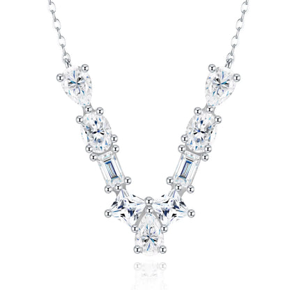 Moissanite Initial Necklace