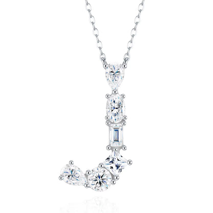 Moissanite Initial Necklace