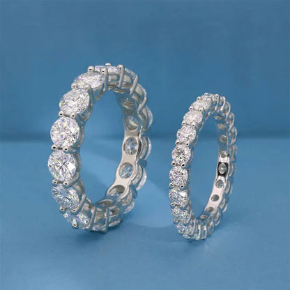 Moissanite Rings - 925 Sterling Silver