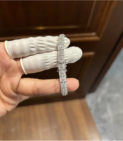 Cubic Moissanite Tennis Bracelet - 925 Sterling Silver