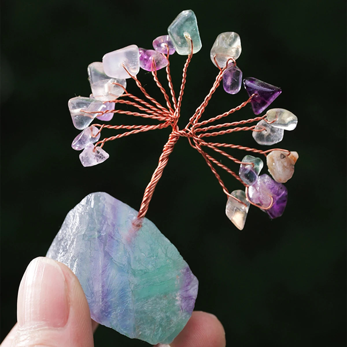 mineral crystal lucky tree