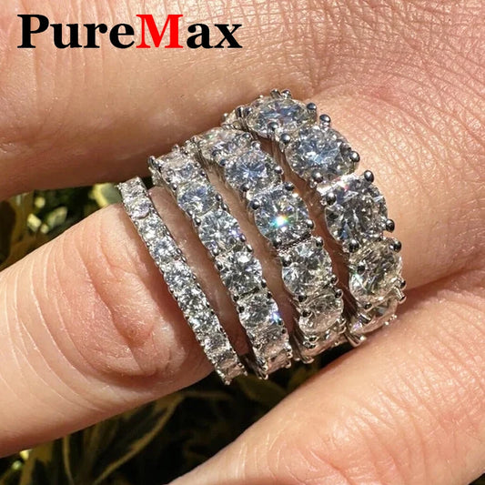 Moissanite Rings - 925 Sterling Silver