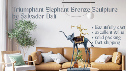 Salvador Dali’s Triumphant Elephant – Bronze Sculpture