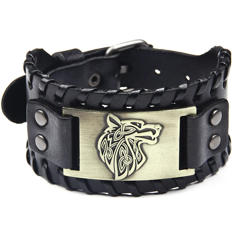 Viking Leather Bracelet