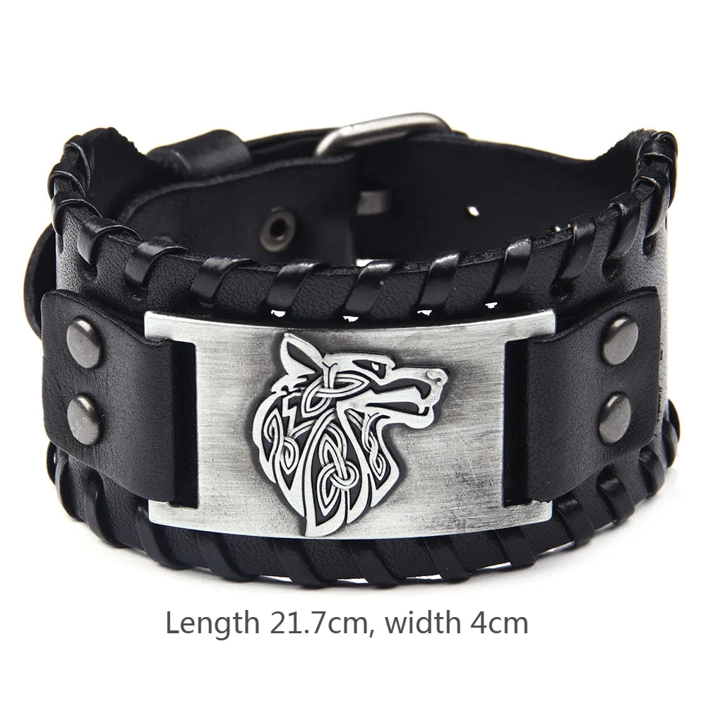 Viking Leather Bracelet