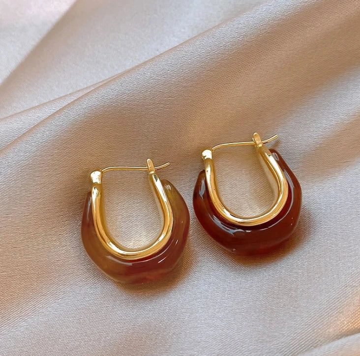 retro hoop earrings