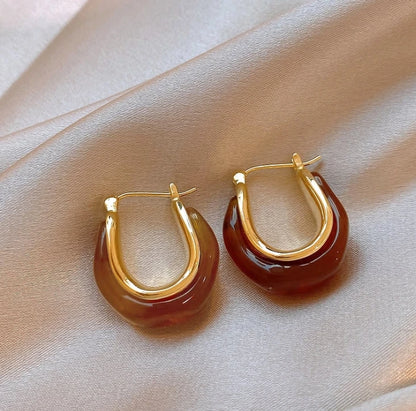 Retro Hoop Earrings