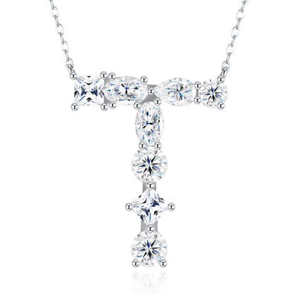 Moissanite Initial Necklace