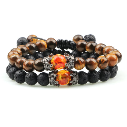 Crowned Lava & Tiger Eye
