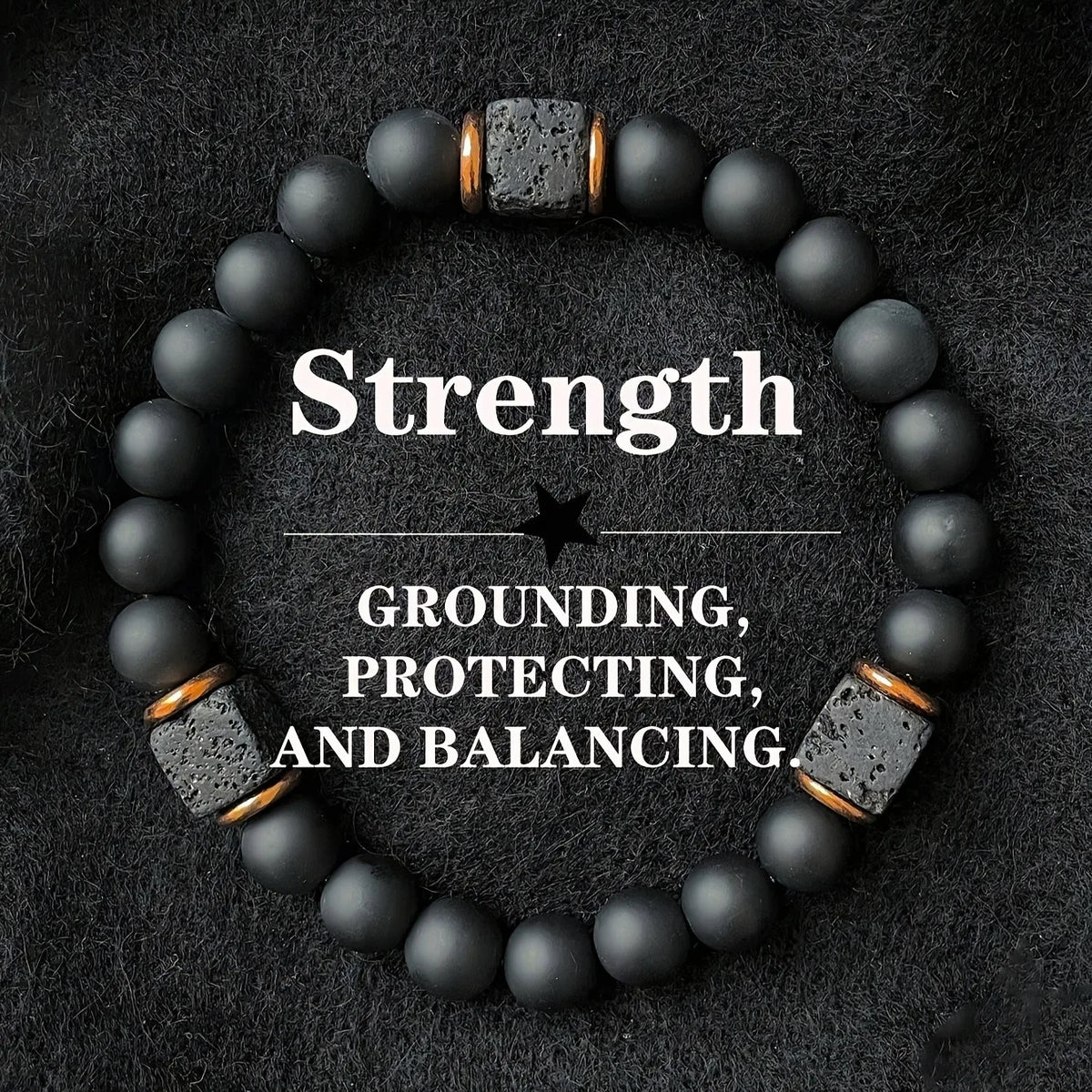 Royal Onyx Strength Bracelet