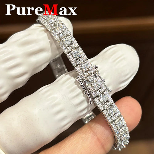 Cubic Moissanite Tennis Bracelet - 925 Sterling Silver