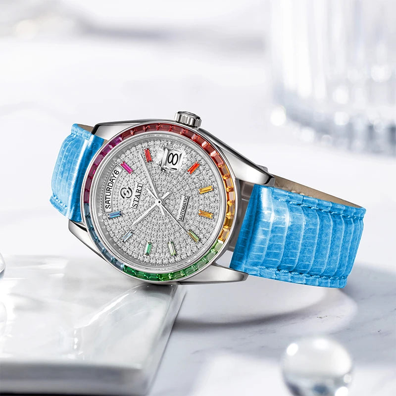 the radiant rainbow timepiece