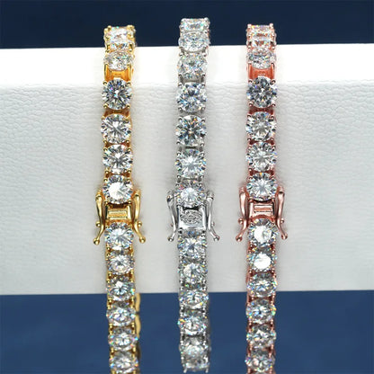 Moisssanite Tennis Bracelet - 925 Sterling Silver