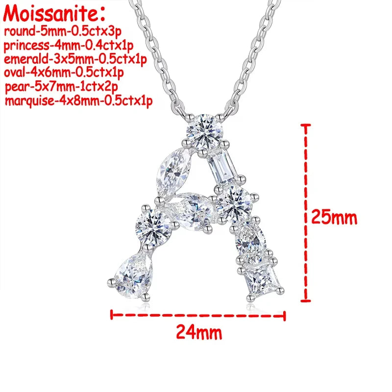 Diamond Letter Necklace
