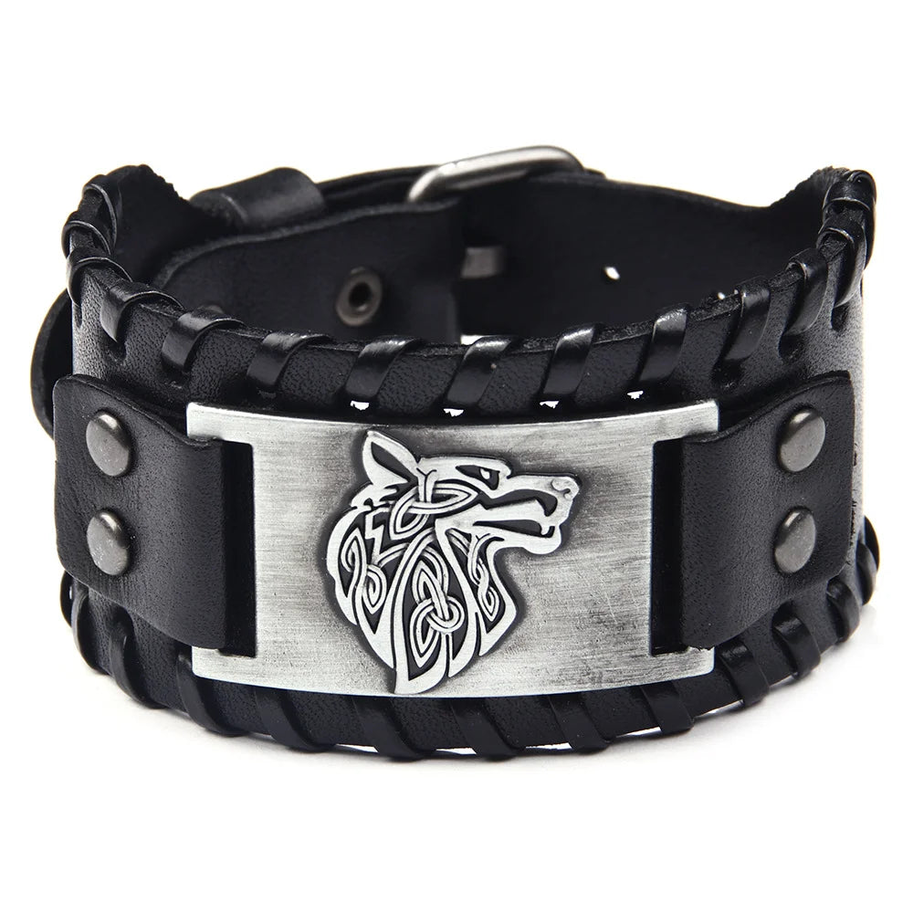 Viking Leather Bracelet