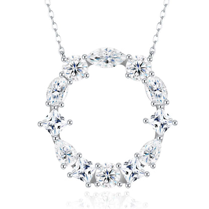 Moissanite Initial Necklace