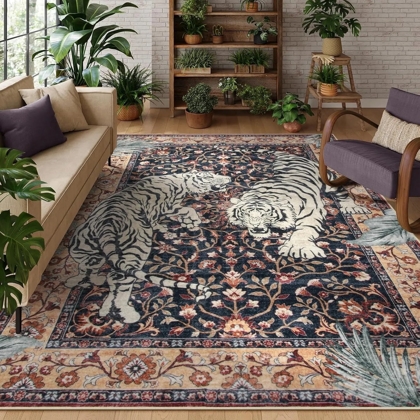Persian Tiger Rug - Large Area Carpet