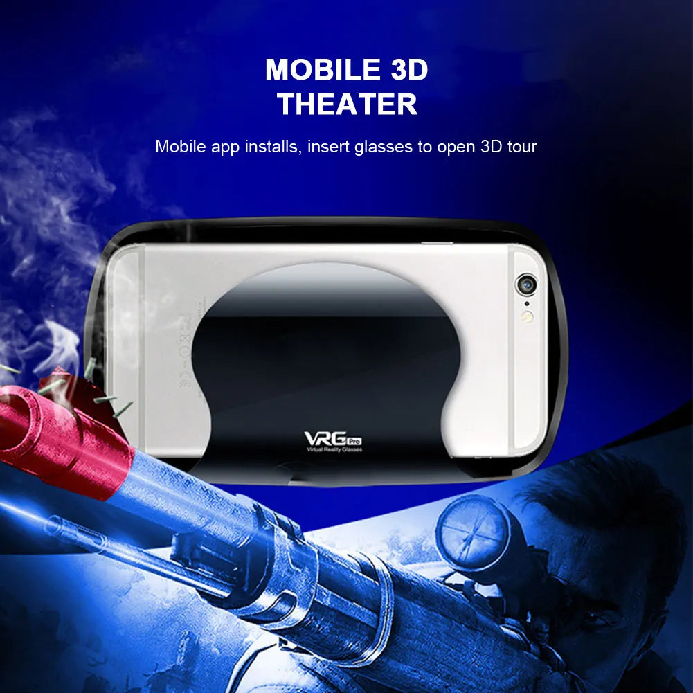 Virtual Reality Headset – 3D Glasses for Smartphone