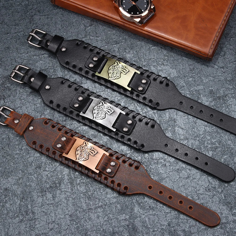 Viking Leather Bracelet