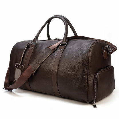 Full-Grain Leather Duffle