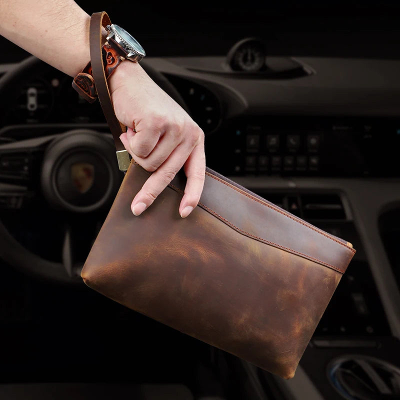 Mad Horse Leather Clutch