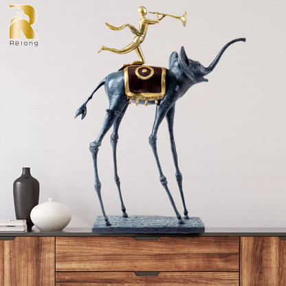 Salvador Dali’s Triumphant Elephant – Bronze Sculpture