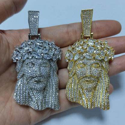 Iced Out Jesus Piece - 14MM Cuban Chain