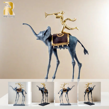 Salvador Dali’s Triumphant Elephant – Bronze Sculpture