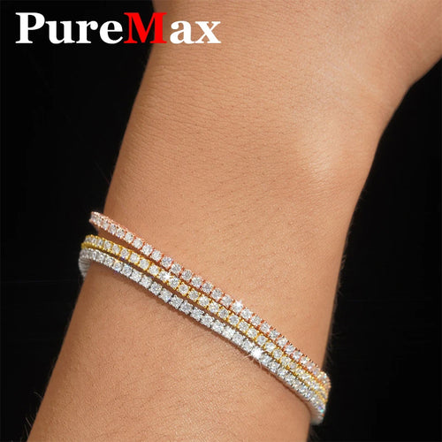 Moisssanite Tennis Bracelet - 925 Sterling Silver