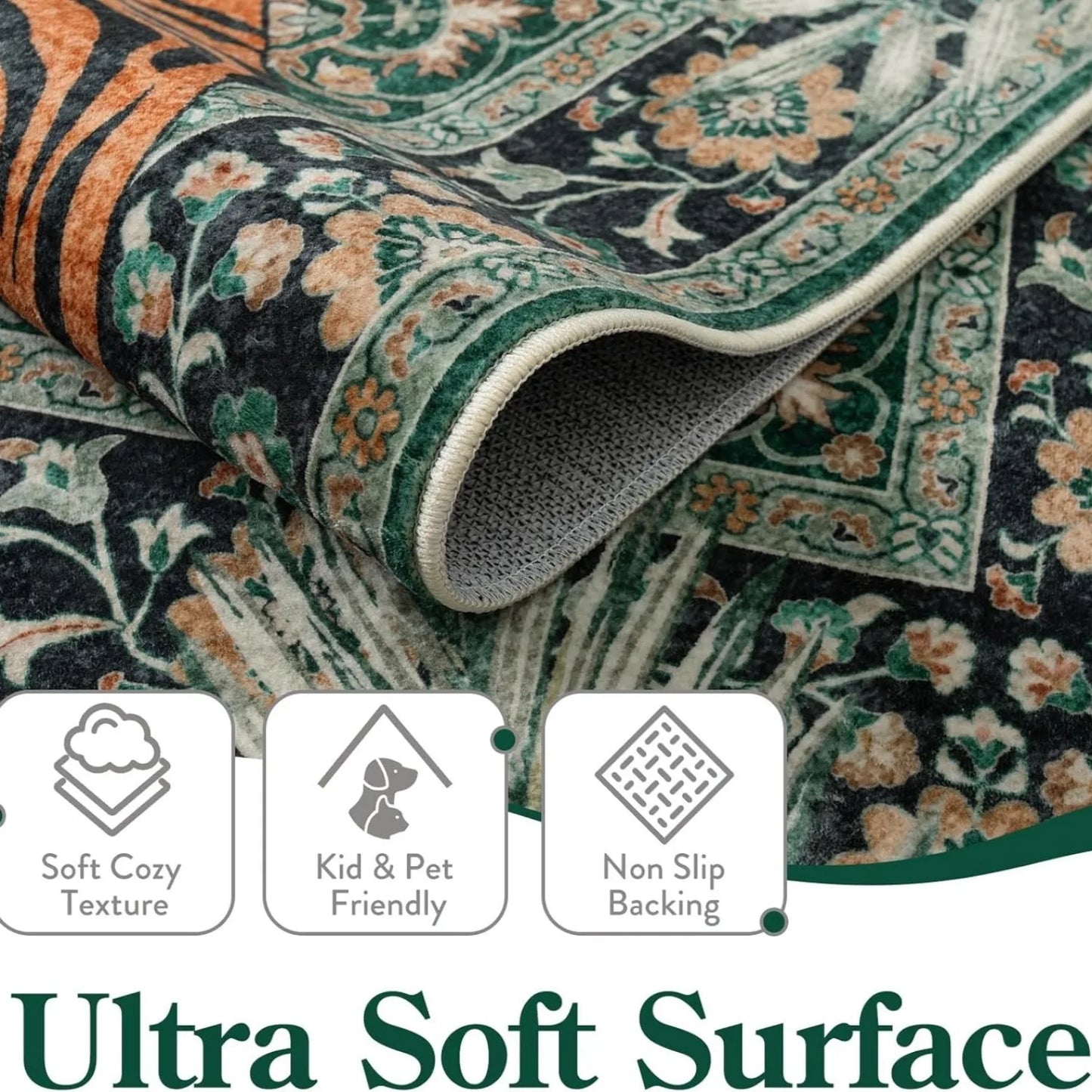 Persian Tiger Rug - Large Area Carpet