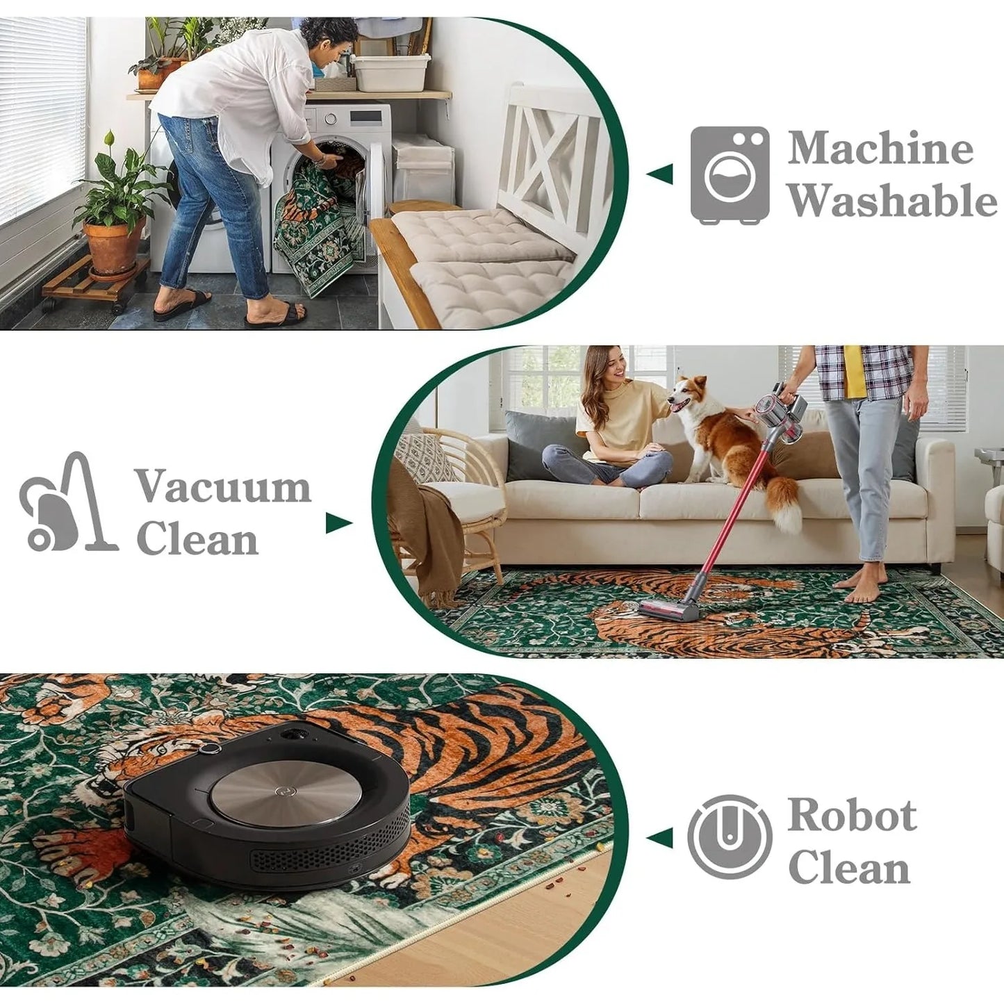 Persian Tiger Rug - Large Area Carpet