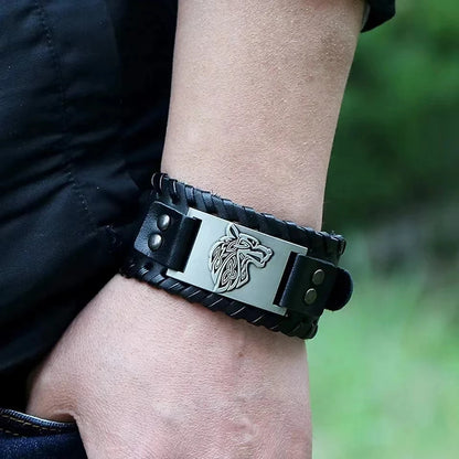 Viking Leather Bracelet