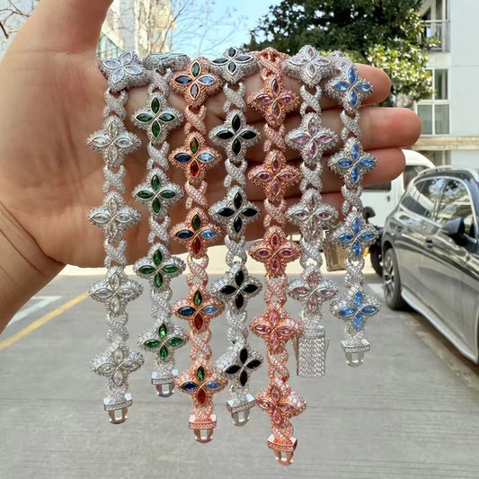 Floral Infinity Bracelet