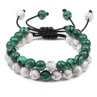 2pcs Malachite Marble