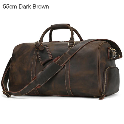Full-Grain Leather Duffle